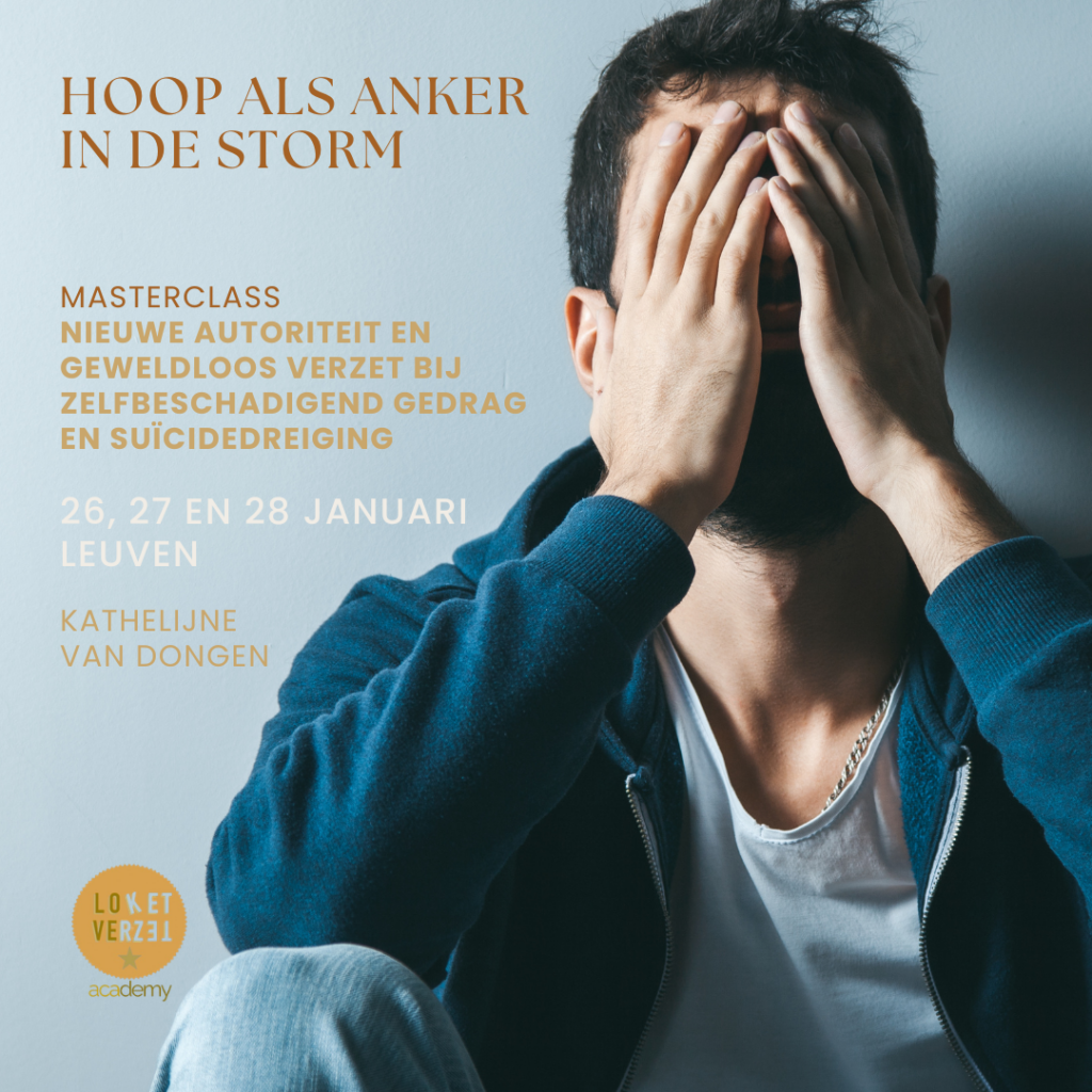 Begeleider en ervaringsdeskundige ouder voor masterclass Hoop als anker in de storm over zelfverwondend gedrag en suïcidedreiging